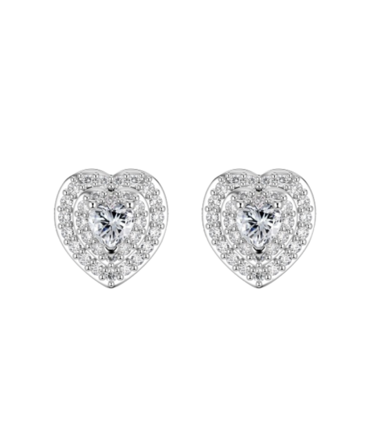 Sidabriniai auskarai su cirkoniais