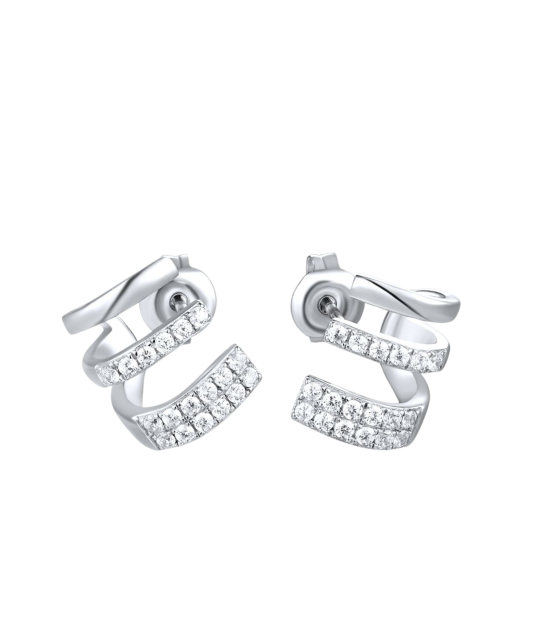 Sidabriniai auskarai su cirkoniais