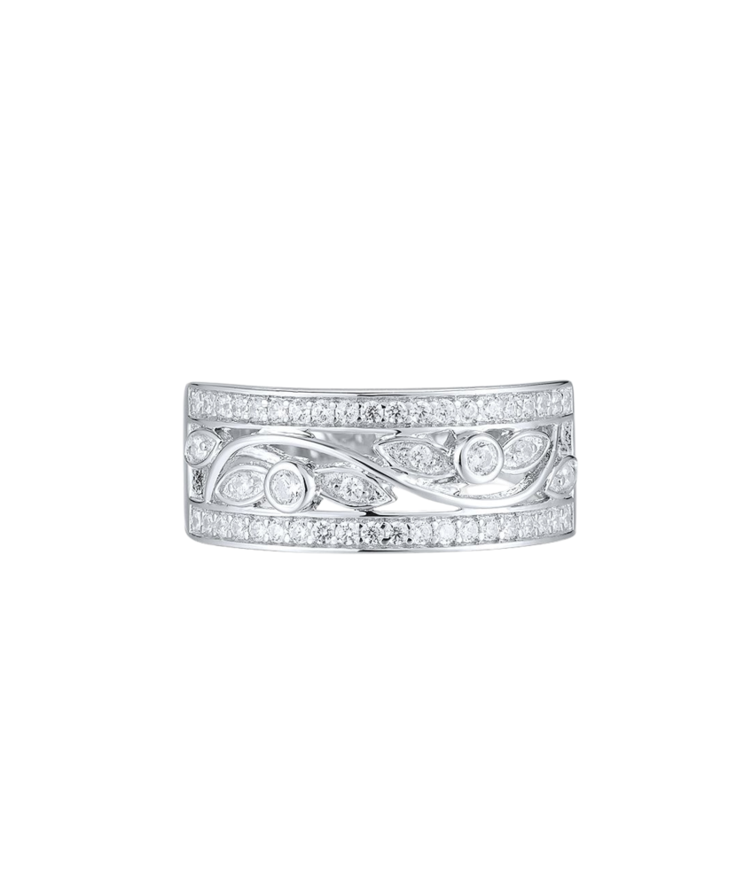 Sidabrinis žiedas su cirkoniais