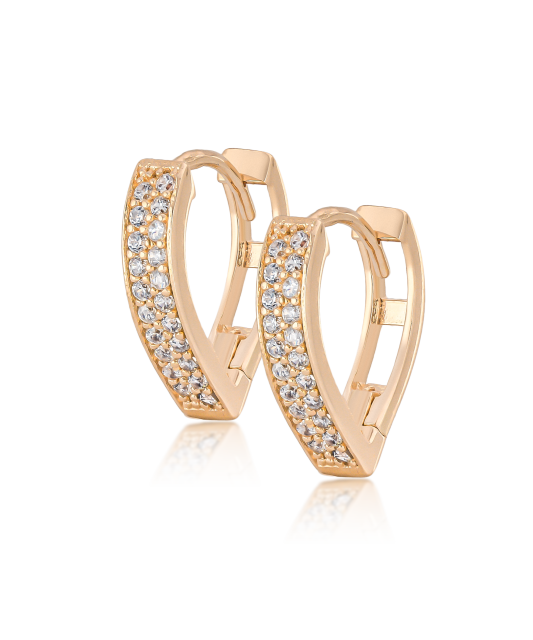 Auksiniai auskarai su cirkoniais