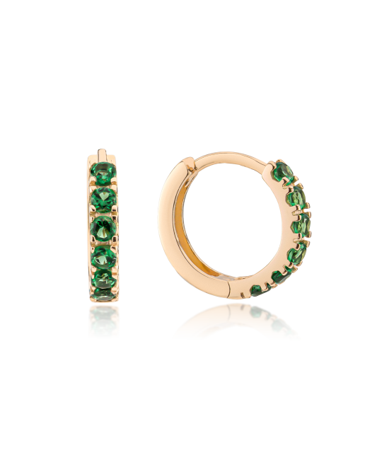 Auksiniai vaikiški auskarai su cirkoniais