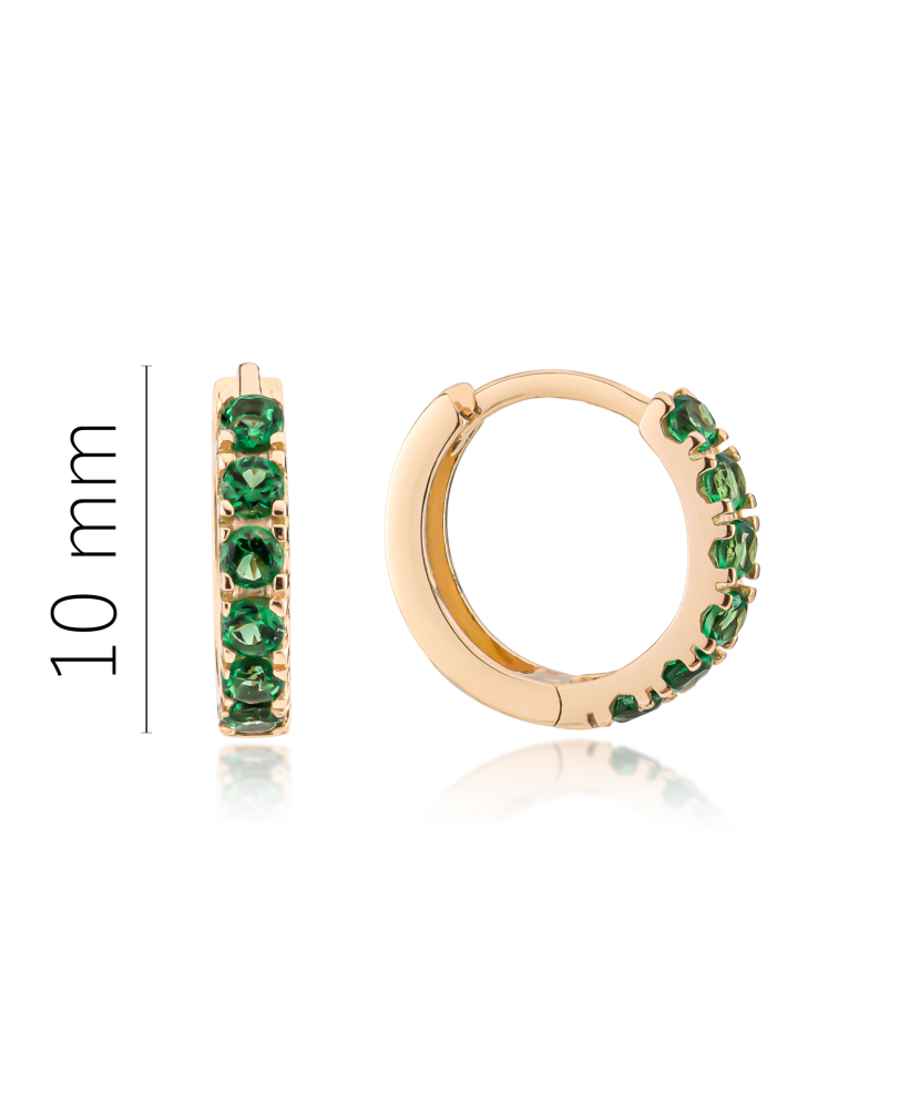 Auksiniai vaikiški auskarai su cirkoniais