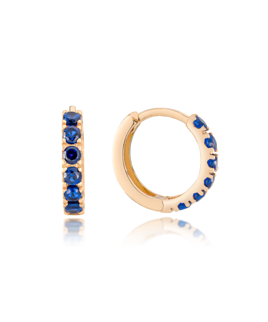 Auksiniai vaikiški auskarai su cirkoniais