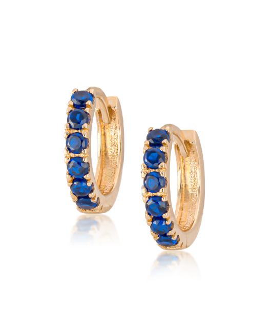 Auksiniai vaikiški auskarai su cirkoniais