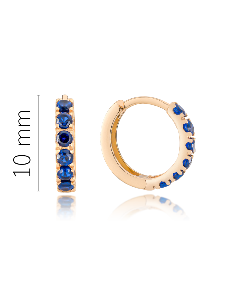 Auksiniai vaikiški auskarai su cirkoniais