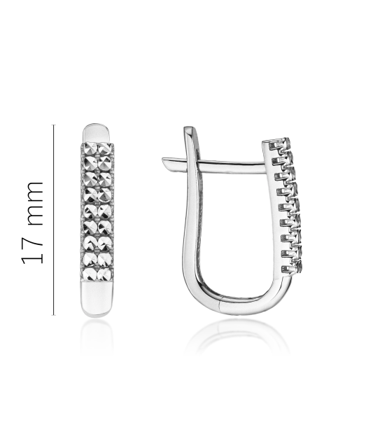 Balto aukso auskarai