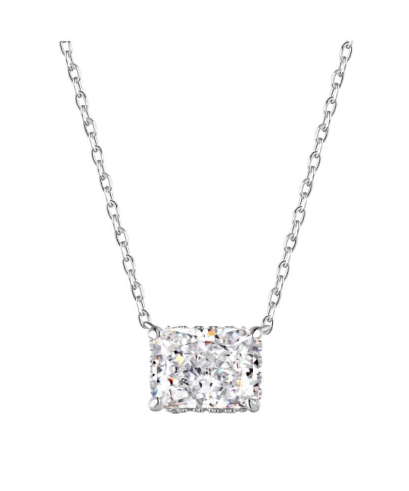 Sidabrinė grandinėlė su cirkonio pakabuku