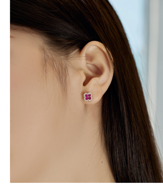 Sidabriniai auskarai su cirkoniais