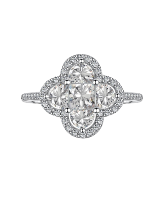 Sidabrinis žiedas su cirkoniais