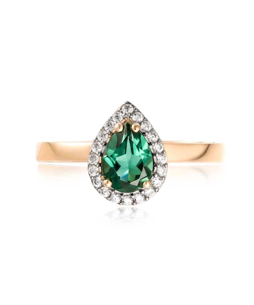 Auksinis žiedas su cirkoniais