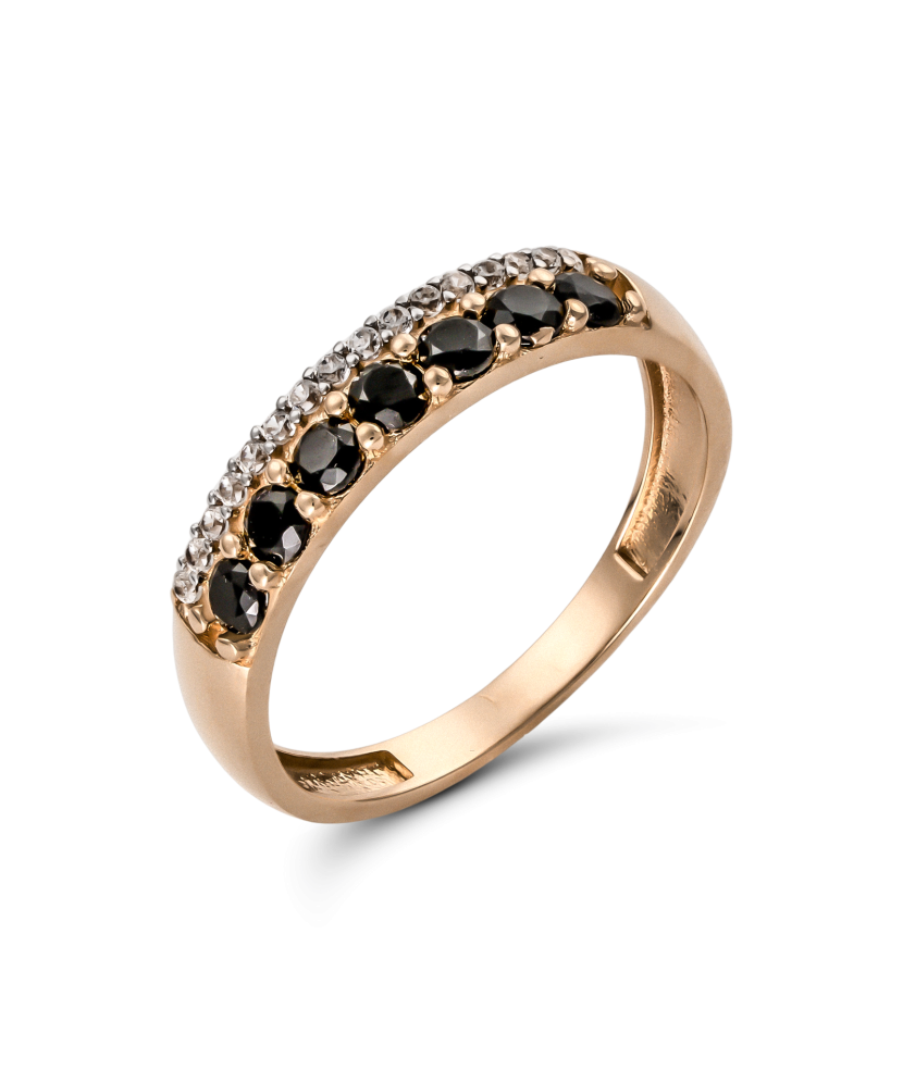 Auksinis žiedas su cirkoniais