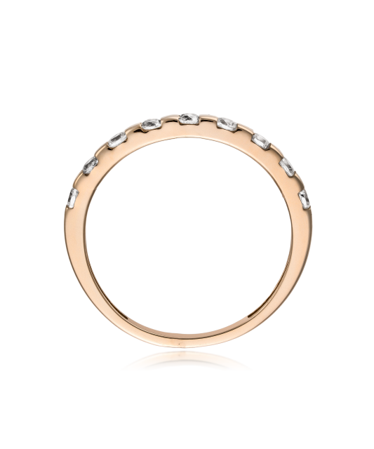 Auksinis žiedas su cirkoniais