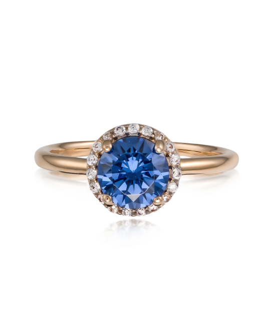 Auksinis žiedas su cirkoniais