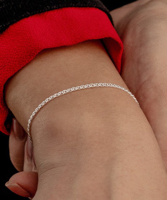 Sidabrinė apyrankė "Mona Liza" 2.3mm