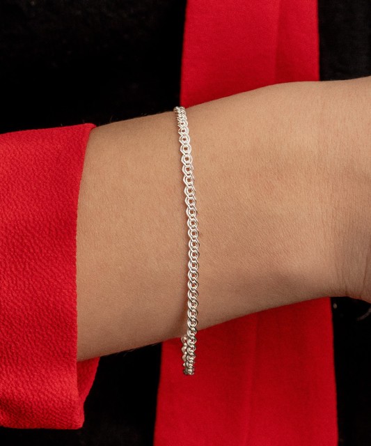 Sidabrinė apyrankė "Mona Liza" 3.1mm