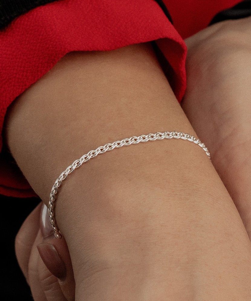 Sidabrinė apyrankė "Mona Liza" 3.1mm