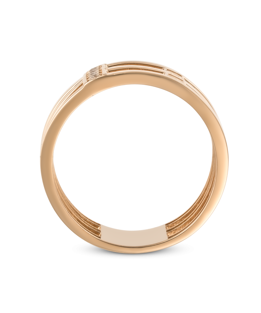 Auksinis žiedas su cirkoniais