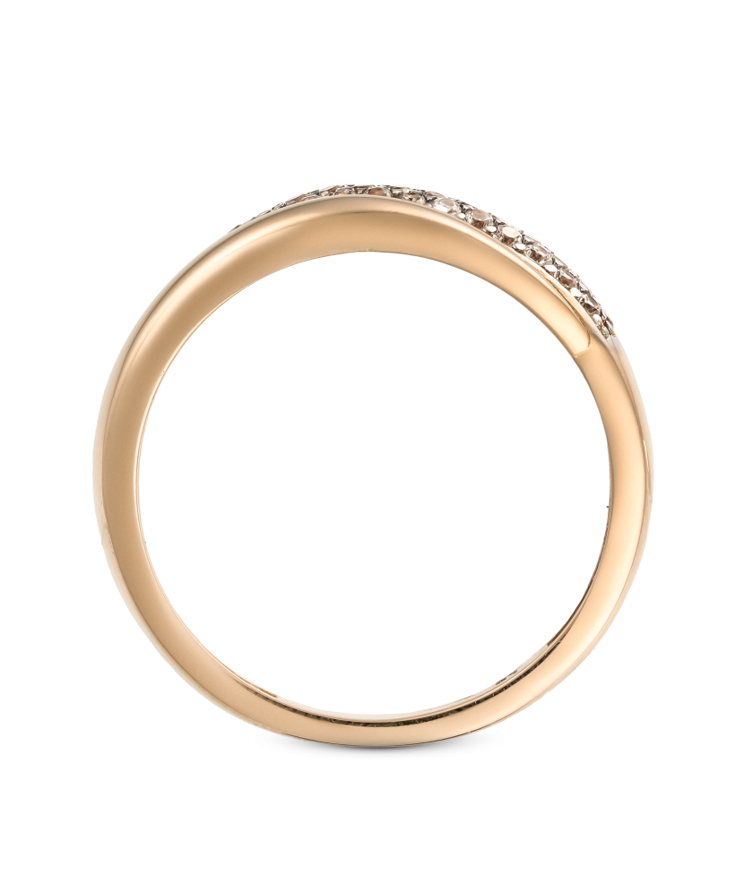 Auksinis žiedas su cirkoniais