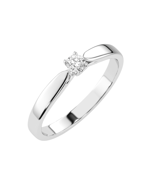 Auksinis žiedas su briliantu  - Goldinga