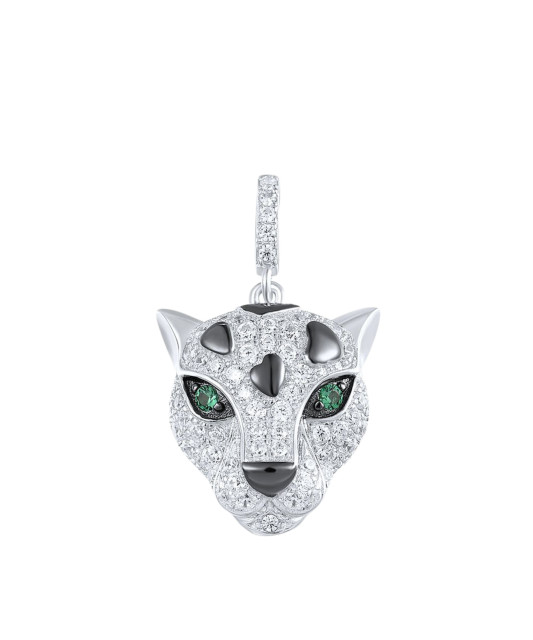 Sidabrinis pakabukas su špineliais ir cirkoniais