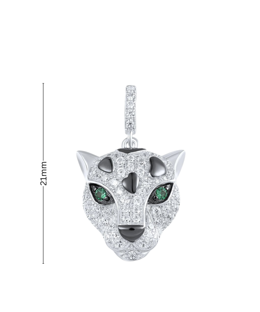 Sidabrinis pakabukas su špineliais ir cirkoniais