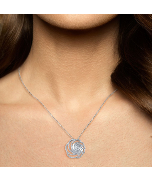 Sidabrinis pakabukas su cirkoniais