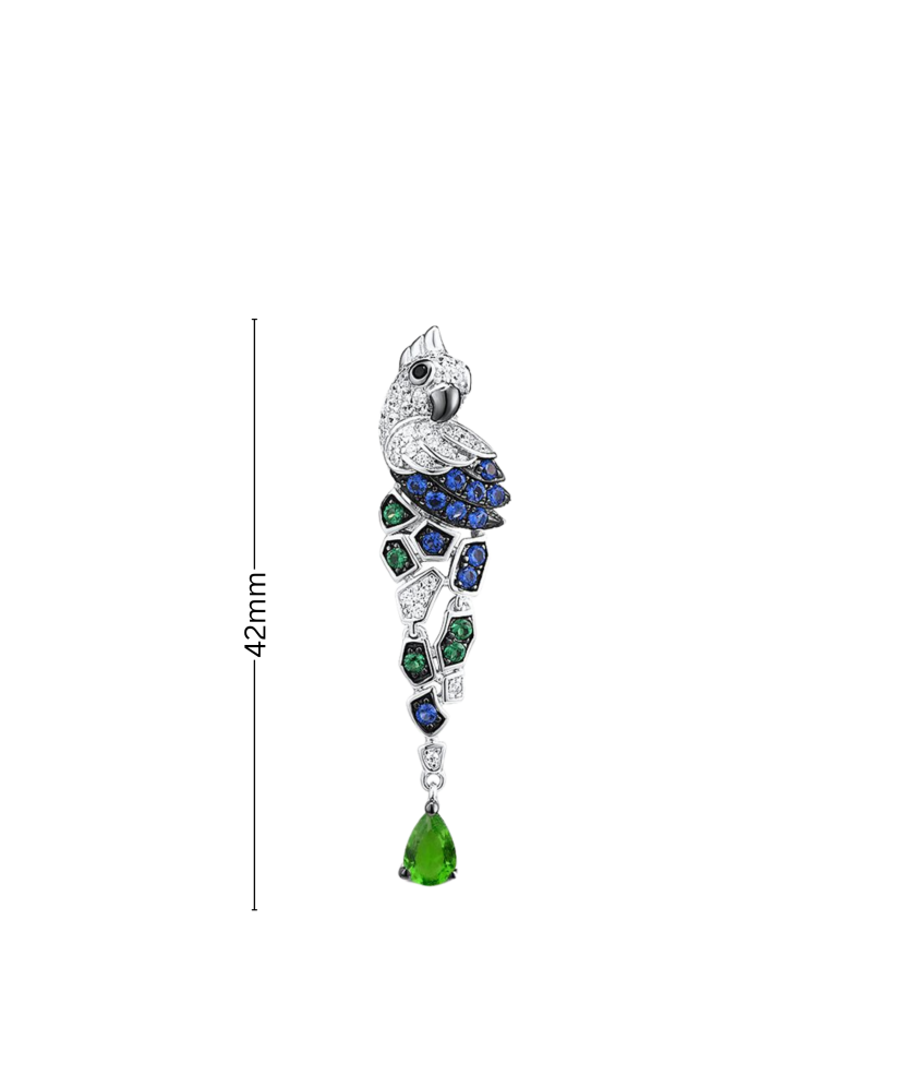 Sidabrinis pakabukas su cirkoniais ir špineliais