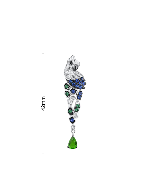 Sidabrinis pakabukas su cirkoniais ir špineliais