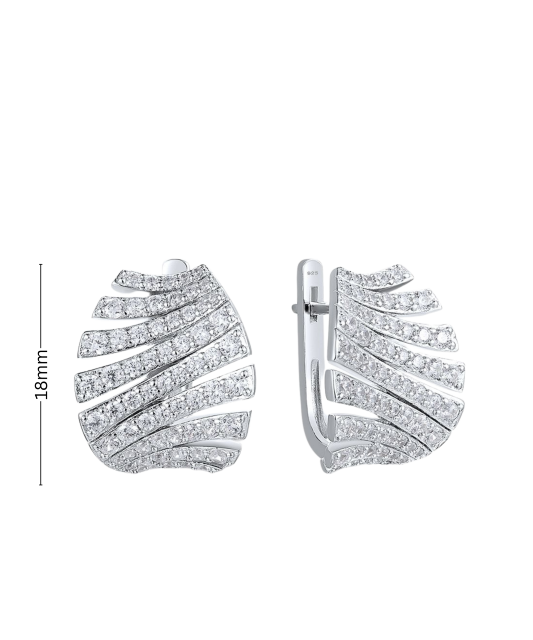 Paauksuoti Sidabriniai auskarai su cirkoniais