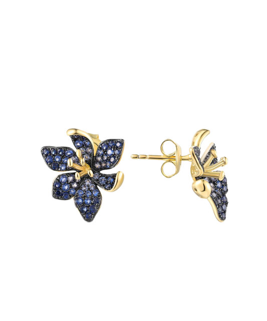 Paauksuoti Sidabriniai auskarai su špineliais