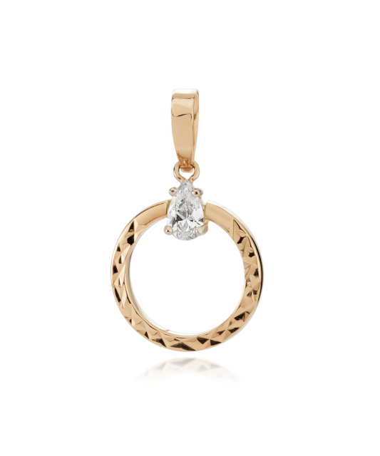 Auksinis pakabukas su cirkoniu