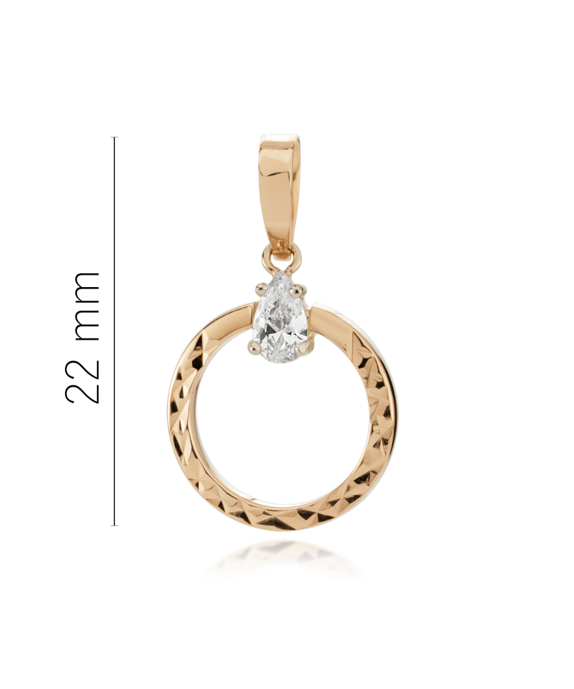 Auksinis pakabukas su cirkoniu
