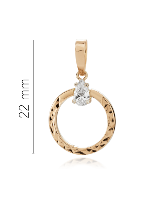 Auksinis pakabukas su cirkoniu