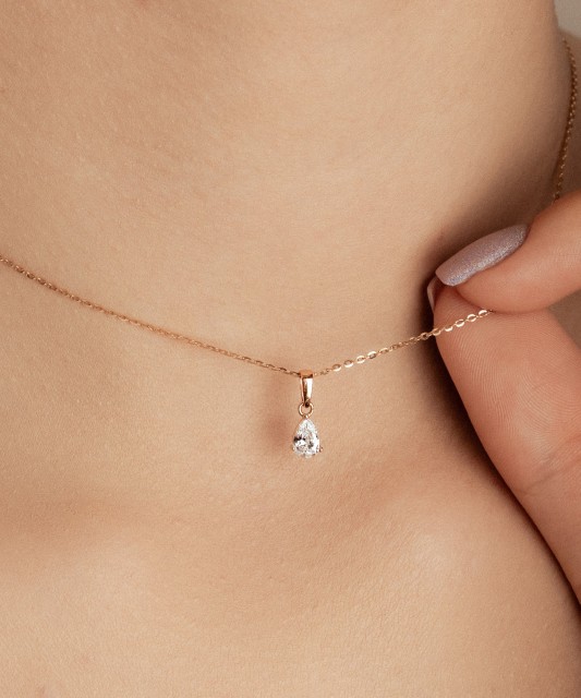 Auksinis pakabukas su cirkoniais