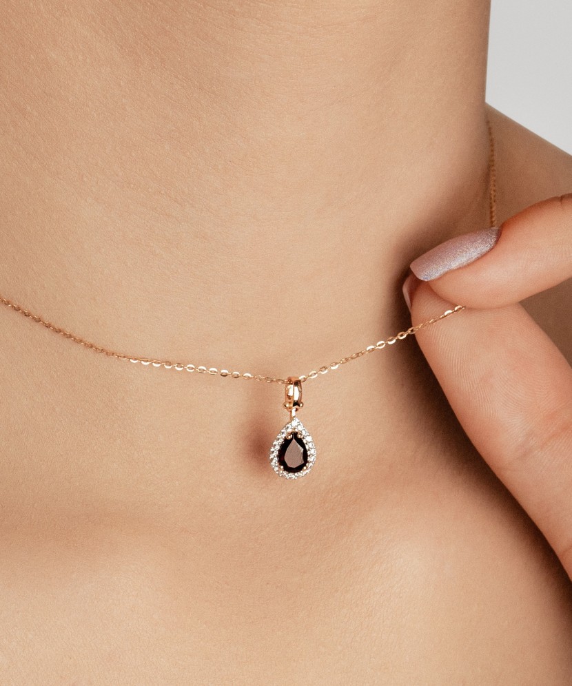 Auksinis pakabukas su cirkoniais