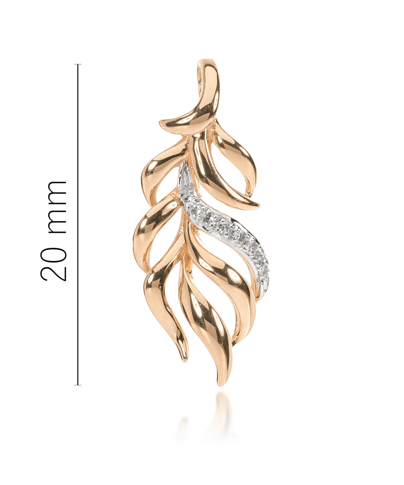 Auksinis pakabukas su deimantais