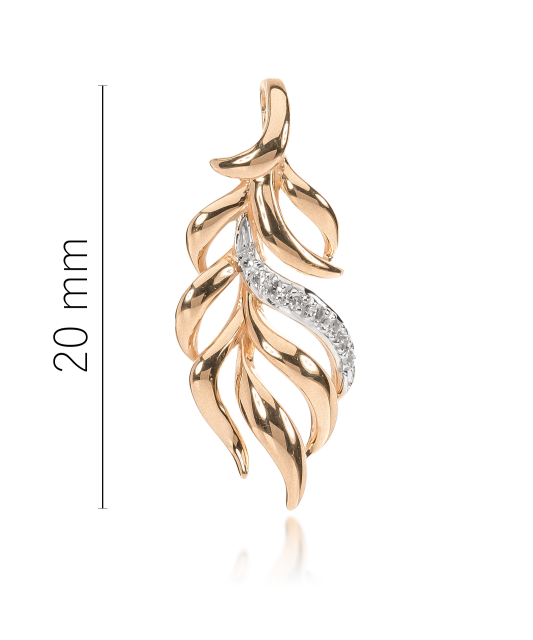 Auksinis pakabukas su deimantais