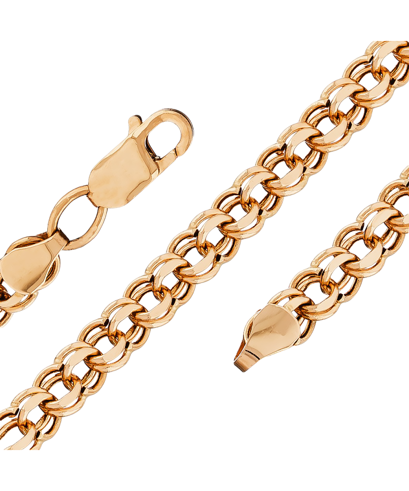 Auksinė grandinėlė "Bismark" 5.8mm - Auksinės grandinėlės - Goldinga
