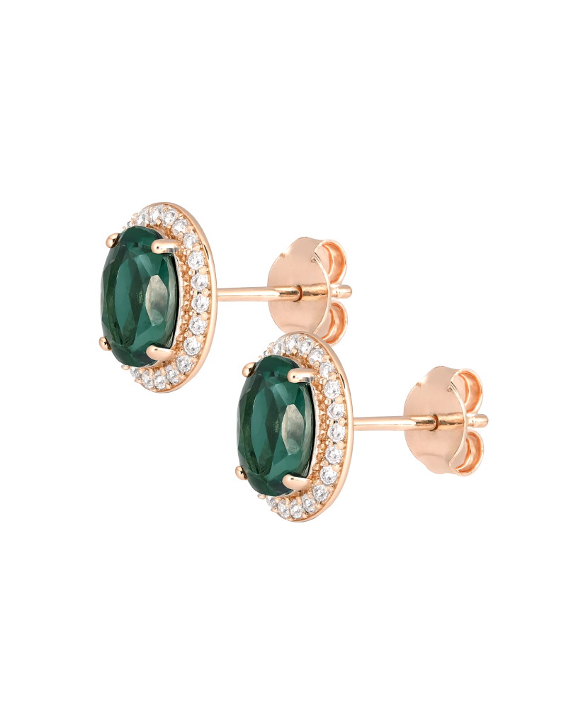 Auksiniai auskarai su cirkoniais