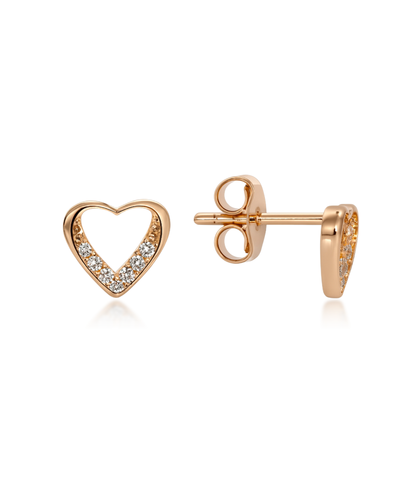 Auksiniai auskarai su cirkoniais