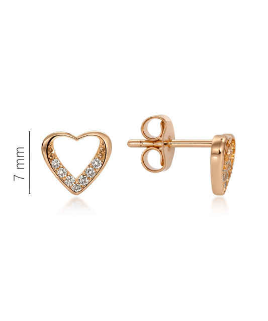 Auksiniai auskarai su cirkoniais