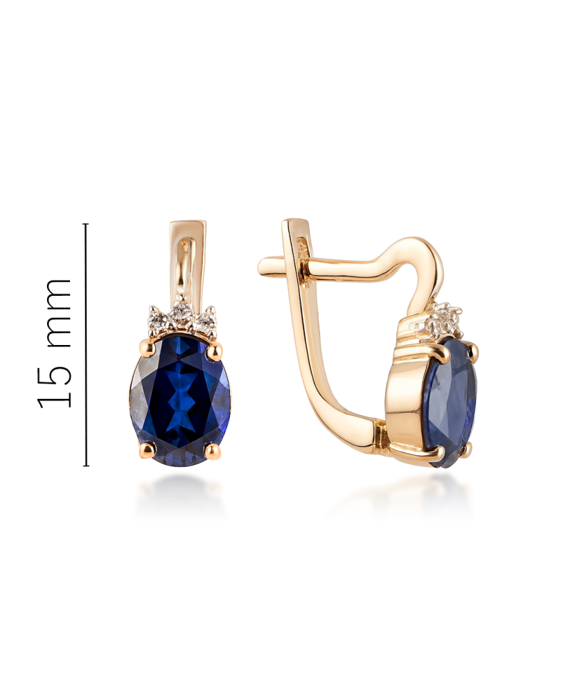 Auksiniai auskarai su cirkoniais