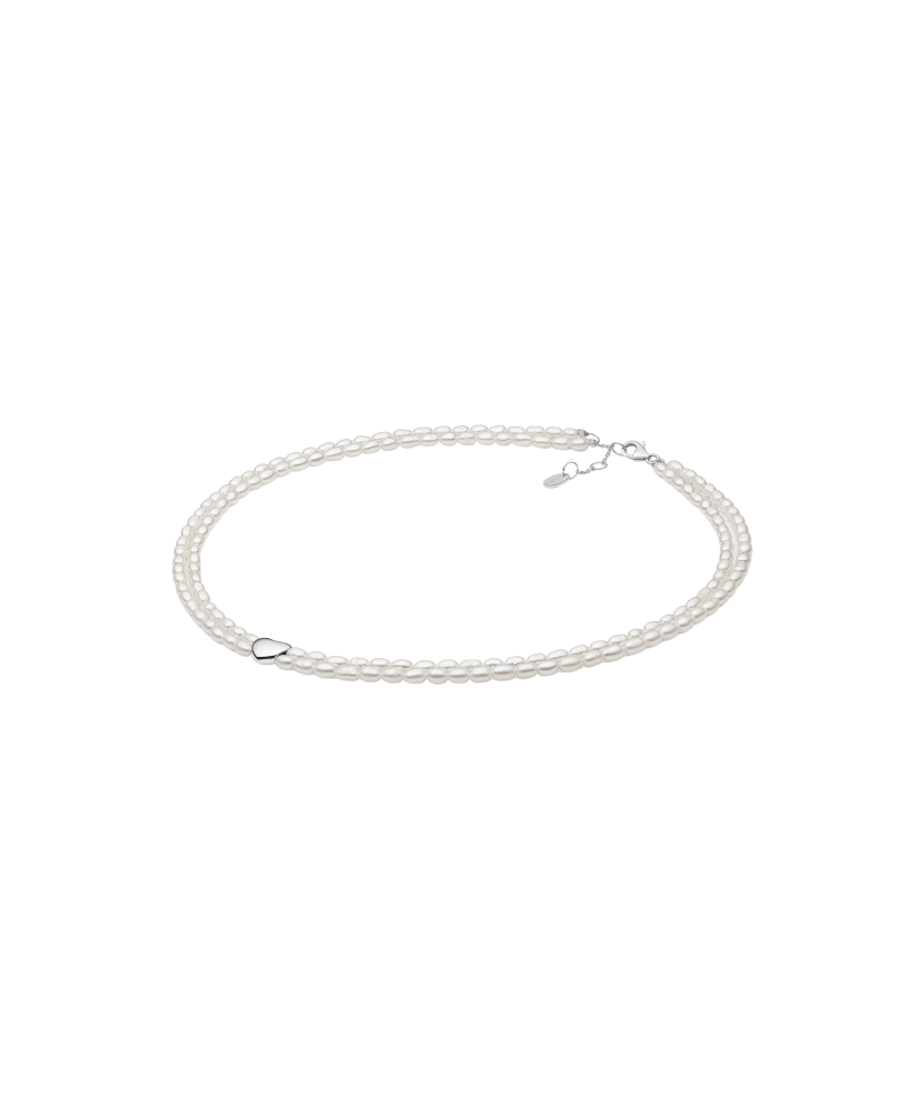 Perlų vėrinys su sidabru