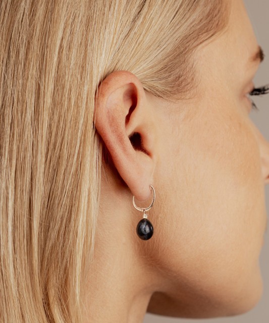 Auksiniai auskarai su perlais ir cirkoniais