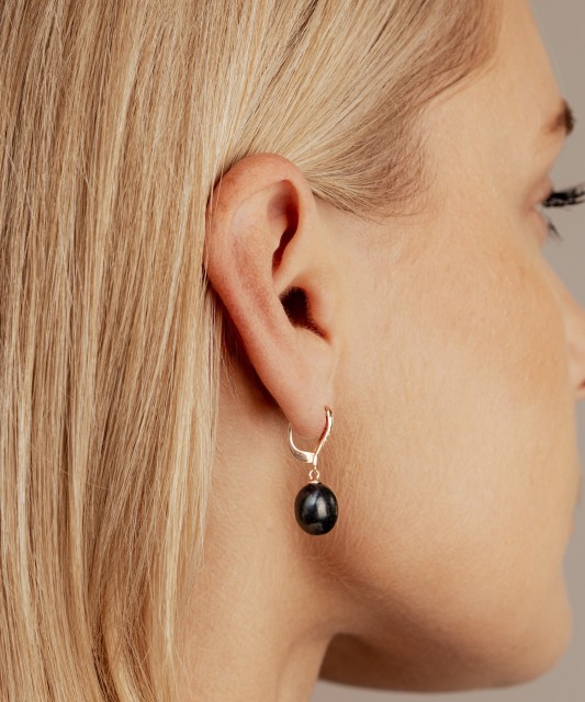 Auksiniai auskarai su perlais  - Goldinga