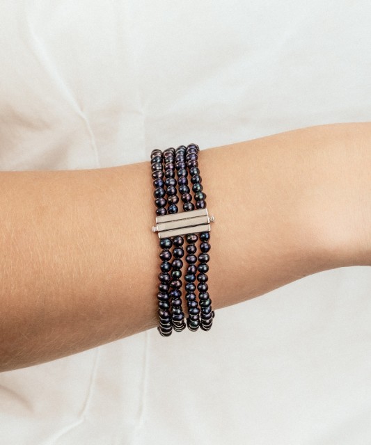 Perlų apyrankė su sidabru  - Goldinga