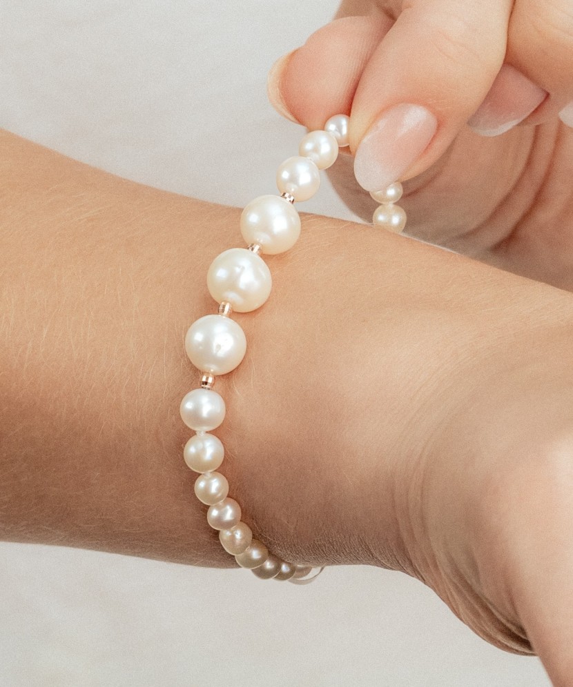 Perlų apyrankė su auksu  - Goldinga