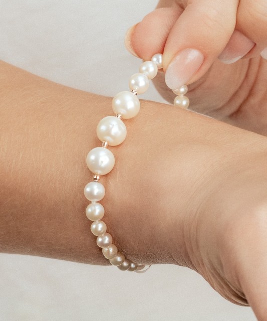 Perlų apyrankė su auksu  - Goldinga