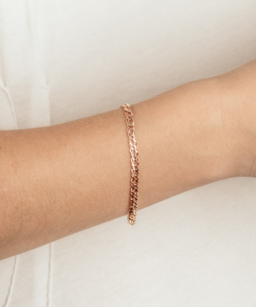 Auksinė apyrankė "Rombo" 4.2mm  - Goldinga