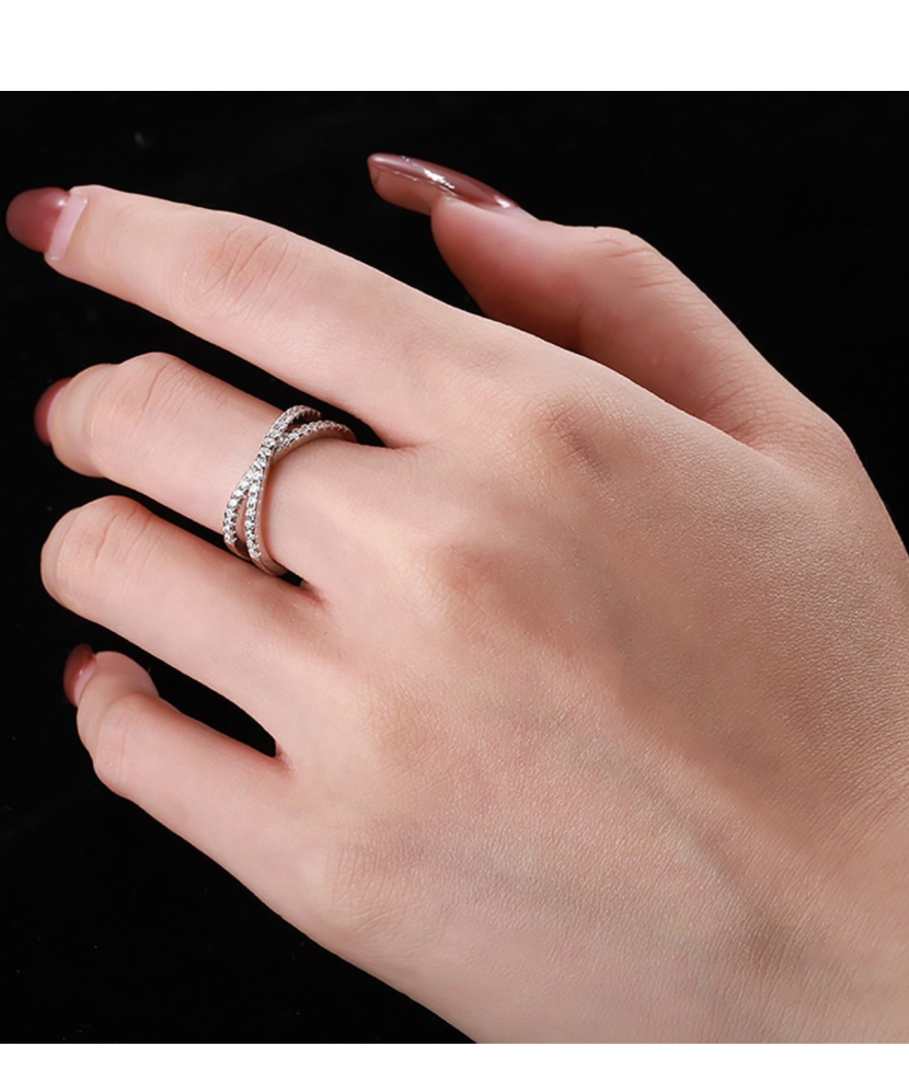 Sidabrinis žiedas su cirkoniais